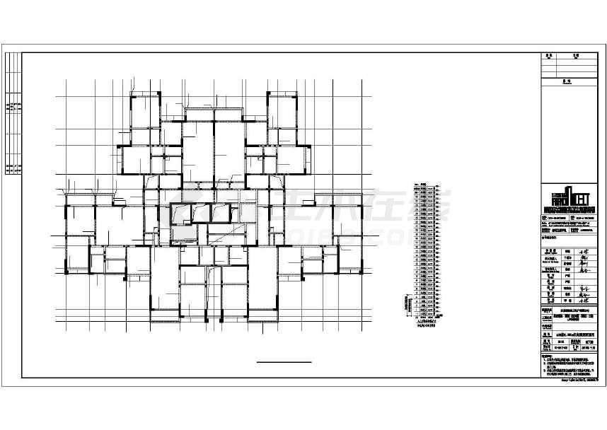 某框架剪力墙结构商住楼结构设计施工图