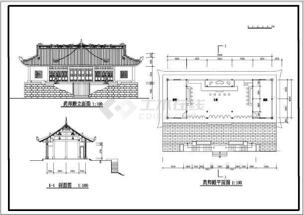 古代寺庙建筑古建筑设计规划方案图