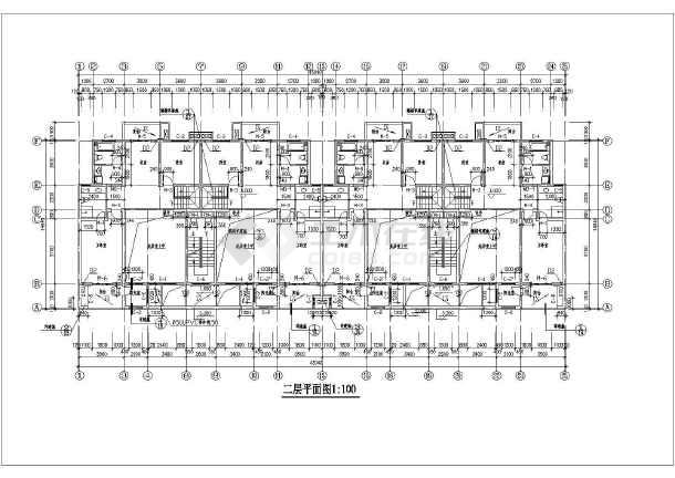 地上六层地下一层砖混复式居民楼建筑施工图