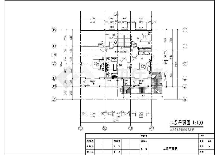 某二层私家别墅住宅建筑结构设计施工图