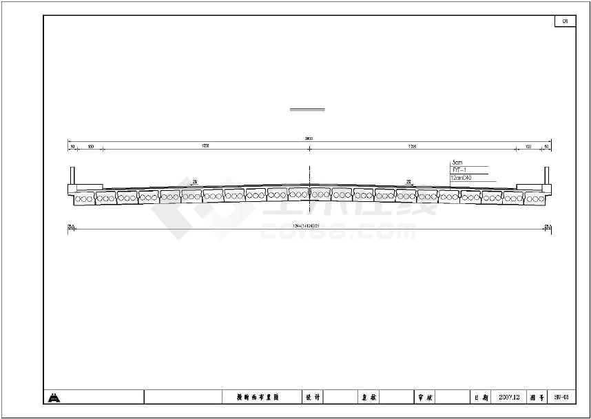 【山东】某28米宽2孔钢筋混凝土空心板桥施工图