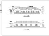 120平方公园管理用房坡顶结构施工方案CAD图纸（带老虎窗）图片1