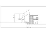 现代都市主义二层精致别墅建筑施工cad设计图图片1