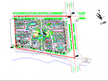 某高档带会所小区建筑规划规划CAD及景观设计图图片1