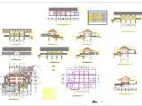 渡假村茶室全套建筑设计cad施工图下载图片1