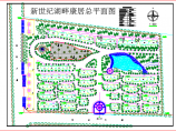 某高档居住小区总平面规划设计CAD图纸图片1