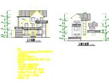 最新的自建农村三层小别墅建筑设计cad方案图（标注齐全）图片1