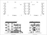 新农村四层红顶气派自建小洋楼建筑施工cad方案图图片1