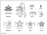 仿古寺庙建筑图_五角亭CAD建筑图纸图片1