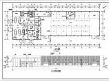 二层品牌汽车4S店建筑结构施工cad平面方案图（轻钢屋架及银灰铝塑板）图片1