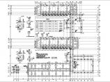 陕西小学综合教学楼砖混加框架结构施工cad平面方案图(带灰土挤密桩图)图片1