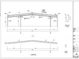 某单层钢结构单跨单山三角形屋架建筑图纸（跨度为20.5m）图片1