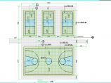 羽毛球场及篮球场设计施工CAD大样图图片1