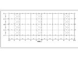 大型带吊车厂房门式刚架承重结构施工设计cad布置方案图纸图片1