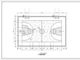 学校标准篮球场做法大样图CAD图纸图片1