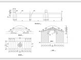 中式古桥小钱及栏杆边条窗花图案施工设计cad布置方案图图片1