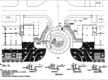 某机构大门入口水景喷泉景观设计施工给排水电气cad平面布置图纸图片1