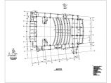 上海14米三层大型会议报告厅框架结构施工设计cad平面布置方案图图片1