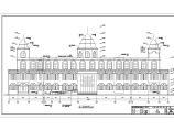 某建筑面积1214.93平米两层砖混结构火车站建筑设计cad图纸（含设计说明）图片1
