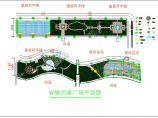 福建景观河岸设计绿化施工cad总平面布置图图片1
