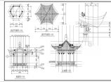 古代廊亭建筑设计CAD施工图（标注齐全）图片1