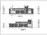大学学校食堂建筑设计CAD施工图（附带效果图）图片1