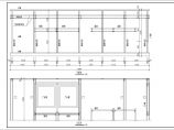 城市公交站台结构设计施工cad平立面方案图(带广告牌座椅)图片1