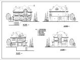 欧美乡村郊野风格两层别墅施工设计cad布置方案图纸图片1