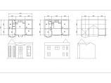 两层实用性自建房设计施工cad平立面方案图纸图片1