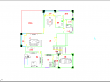 某一层独栋别墅建筑规划设计平面图图片1