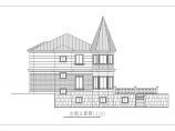 欧美乡村风格三层小别墅建筑设计施工cad平立面布置图纸图片1
