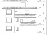 局部四层自建房沿街建筑设计施工cad平立面方案图纸(底层门面房)图片1