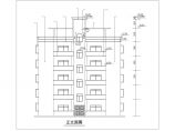 20米小型五层公寓楼建筑施工设计cad平立面布置图纸图片1