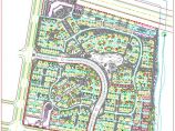 大型纯别墅住宅小区景观绿化设计cad规划图纸图片1