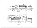 某单层四合院住宅建筑平立面设计图（共4张）图片1