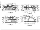 两层层砖混结构单体别墅建筑设计CAD施工图图片1