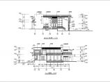 时尚大气二层别墅建筑设计带详细栏杆平台cad施工方案图纸图片1