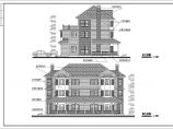 某地区三层双拼别墅建筑施工设计图图片1