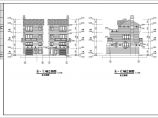 某地区三层双拼别墅建筑完整设计方案图纸图片1