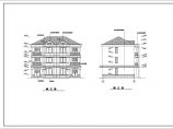 某地区三层双拼阁楼别墅建筑设计图纸图片1