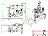 山东某地区工厂组合式换热机组大样设计CAD图图片1