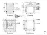 钢构玻璃顶四角亭施工图CAD设计图片1