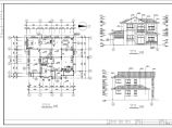 现代风格双层别墅建筑结构建筑施工图纸图片1
