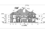 精美二层坡屋顶别墅详细建筑设计图图片1