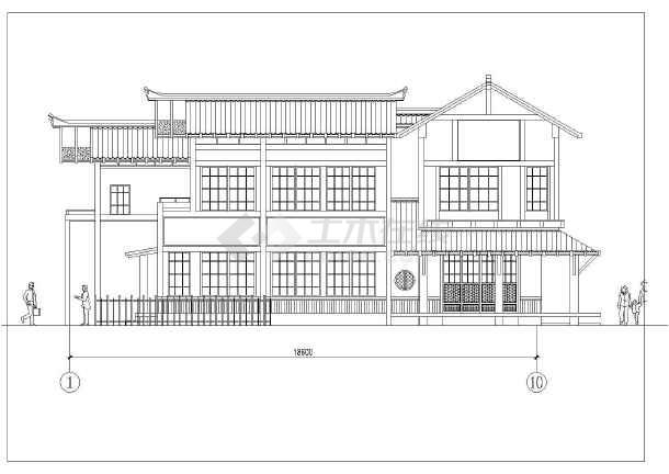 经典日式二层别墅详细建筑设计图(全套)