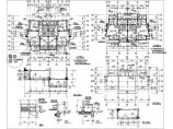 现代双拼带车库层三层半别墅详细建筑设计图（全套）图片1