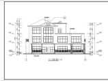 三层框架别墅建筑CAD图（带电梯）（含效果图）图片1