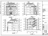 某地区四层单家独院式别墅建筑施工图纸图片1