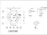 上海某地区砼六角亭建筑设计CAD施工图图片1