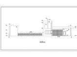 江苏某地区住宅小区围墙大门建筑设计CAD施工图图片1